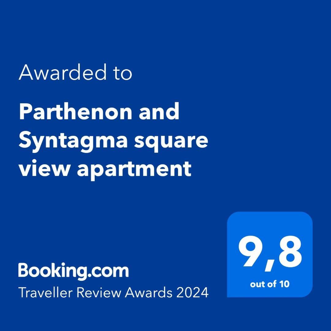 Parthenon And Syntagma Square View Apartment Athene Buitenkant foto